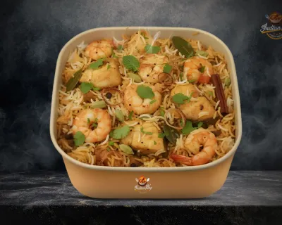 Crevettes Biryani